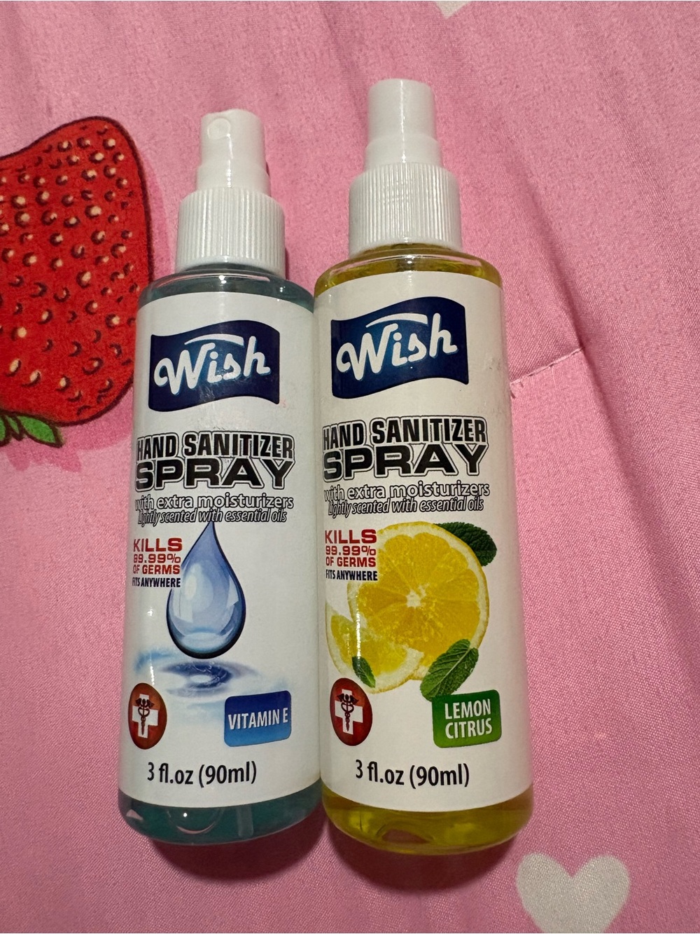 Wish Hand Sanitizer Spray - Lemon Citrus Yellow